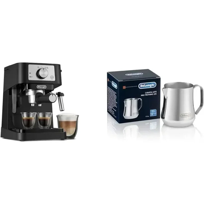 Manual Espresso Machine Coffee Maker Latte & Cappuccino Maker & Stainless Steel Milk Frothing Pitcher Kitchen Appliances Home