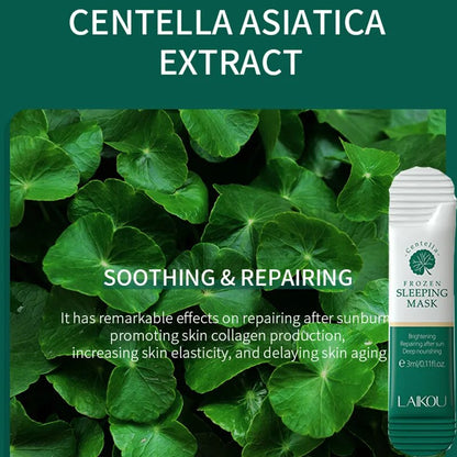 20Pcs/10Pcs Centella Moisturizing Sleeping Mask Deep Hydrating Nourishing Repairs after Sun Exposure Facial Skin Care Repairing