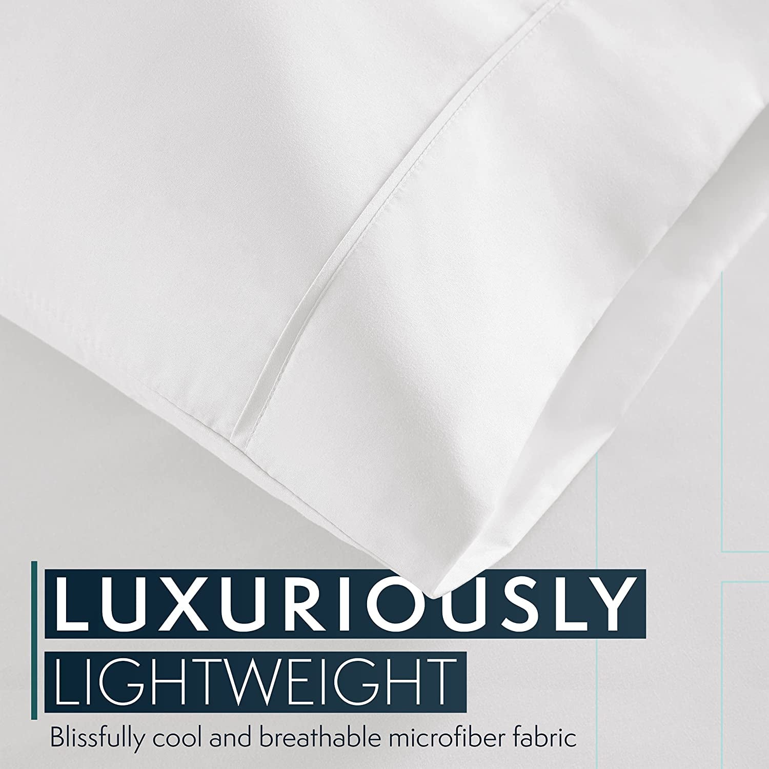 Bed Sheets Set, HOTEL LUXURY Platinum Collection 1800 Series Bedding Set, Deep Pockets, Wrinkle & Fade Resistant, Hypoallergenic Sheet & Pillow Case Set (Queen, White)